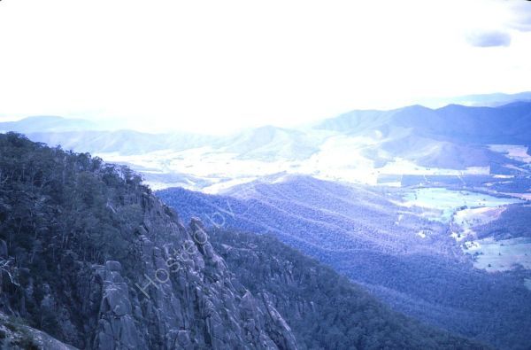 View of Countryside from La Chalet, Mount Buffalo, Victoria State